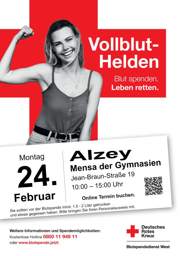 Alzey 24.02.2025 Blutspendetag 2025